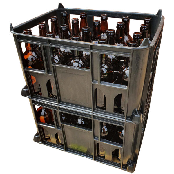 Black MT Crates with bottles